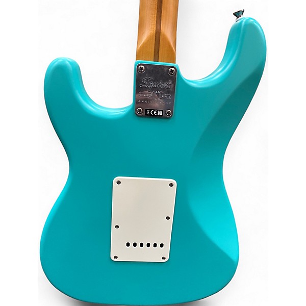 Used Squier STANDARD STRAT 40TH ANNIVERSARY METALLIC AQUA MATALLIC AQUA Solid Body Electric Guitar