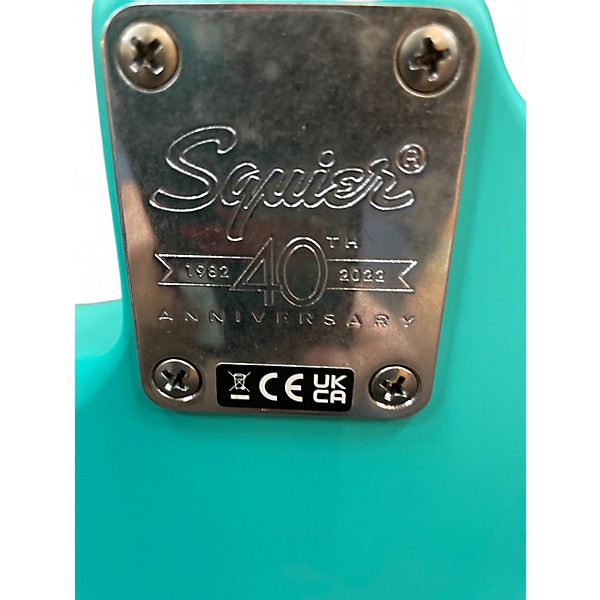 Used Squier STANDARD STRAT 40TH ANNIVERSARY METALLIC AQUA MATALLIC AQUA Solid Body Electric Guitar