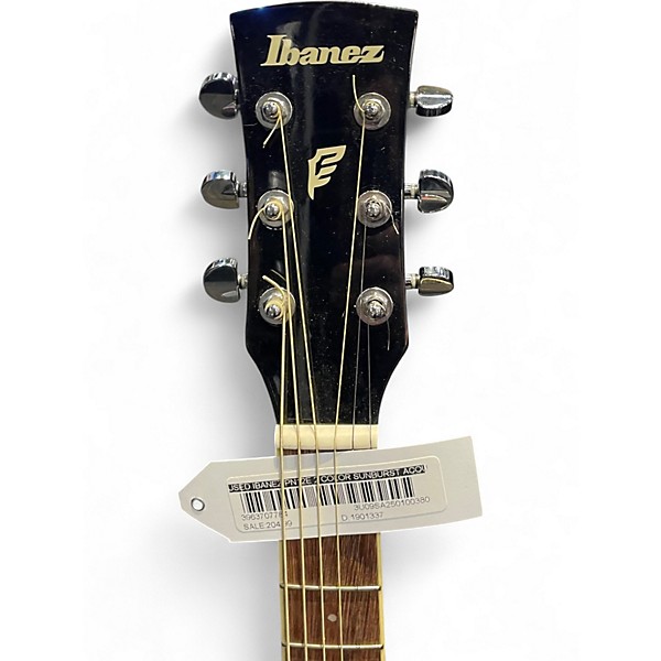Used Ibanez PN12E 2 Color Sunburst Acoustic Electric Guitar