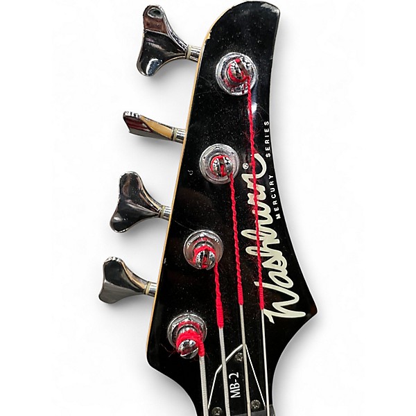 Used Washburn mb-2 Black Electric Bass Guitar