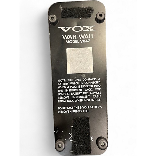 Used VOX V847 Reissue Wah Effect Pedal