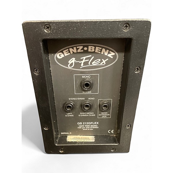 Used Genz Benz GB212GFLEX 2X12 Guitar Cabinet