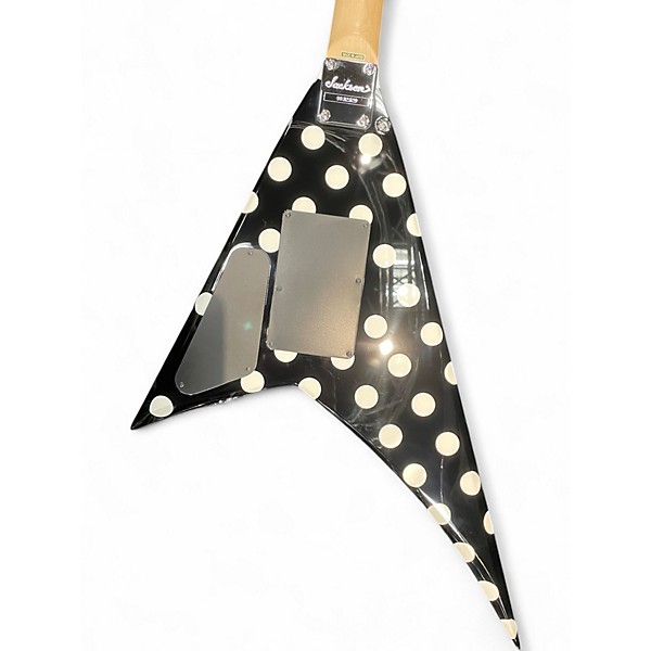 Used Jackson RX10D Black With White Polka Dots Solid Body Electric Guitar