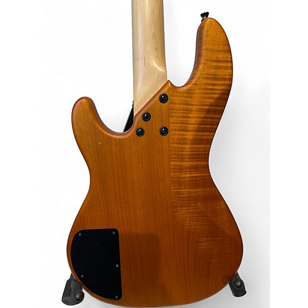 Used Luna TAT34 Natural Electric Bass Guitar