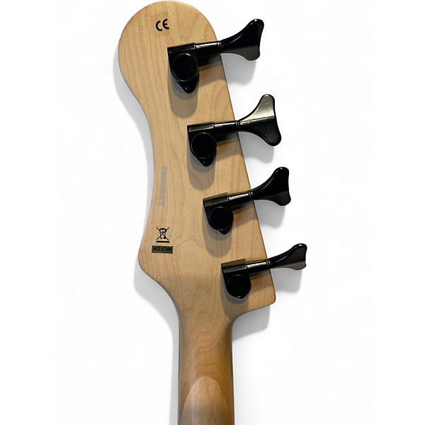 Used Luna TAT34 Natural Electric Bass Guitar