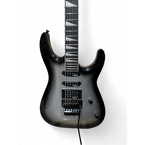 Used Jackson JS34Q Dinky Black and Silver Solid Body Electric Guitar