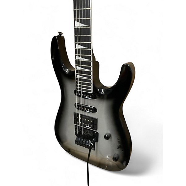 Used Jackson JS34Q Dinky Black and Silver Solid Body Electric Guitar