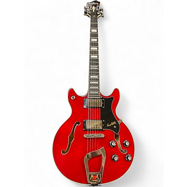 Used Hagstrom ALVAR RED Hollow Body Electric Guitar