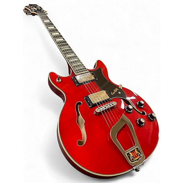 Used Hagstrom ALVAR RED Hollow Body Electric Guitar
