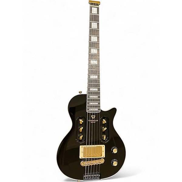 Used Traveler Guitar EG1 Custom Black and Gold Electric Guitar