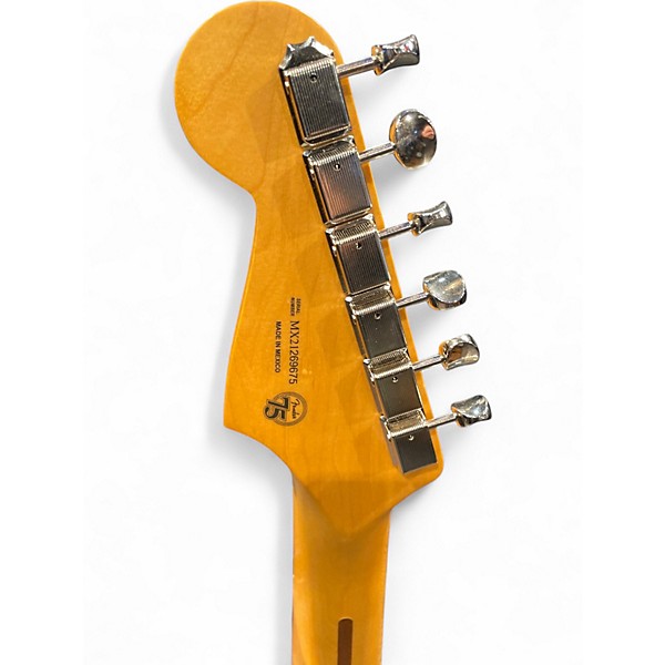 Used Fender 75th anniversary stratocaster mexico Seafoam Green Solid Body Electric Guitar