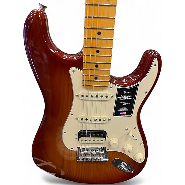 Used Fender American Professional II Stratocaster Sienna Sunburst Solid Body Electric Guitar