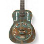 Used Recording King rm997vg distressed vintage green Resonator Guitar