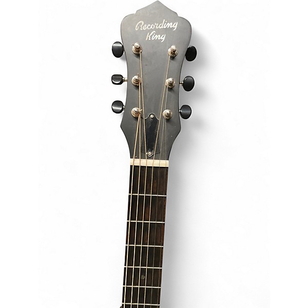 Used Recording King rm997vg distressed vintage green Resonator Guitar