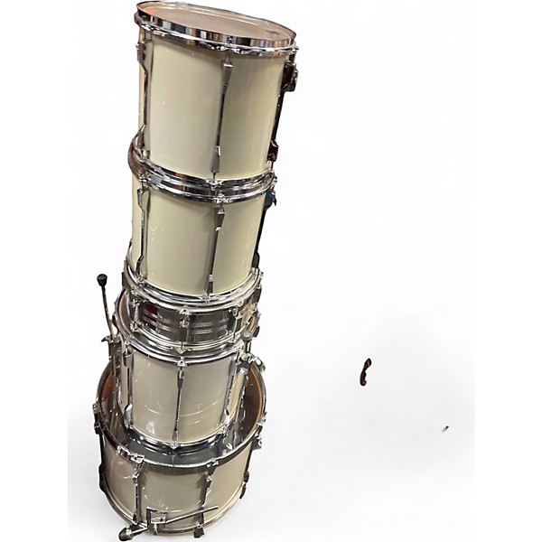 Used TAMA 5 Piece Rockstar Vintage White Drum Kit