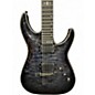 Used Schecter Guitar Research Hellraiser C1 TRANSPARENT BLACK Solid Body Electric Guitar
