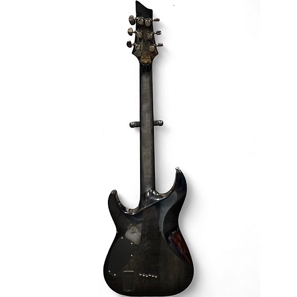 Used Schecter Guitar Research Hellraiser C1 TRANSPARENT BLACK Solid Body Electric Guitar