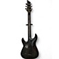Used Schecter Guitar Research Hellraiser C1 TRANSPARENT BLACK Solid Body Electric Guitar