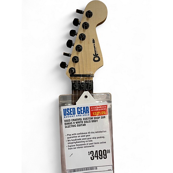 Used Charvel CUSTOM SHOP SAN DIMAS II White Solid Body Electric Guitar