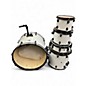 Used SPL 5 Piece Drum set White Drum Kit