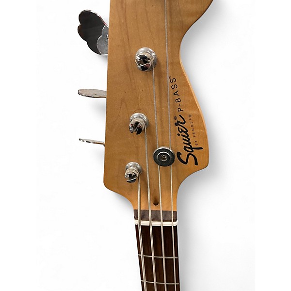 Used Squier Affinity Precision Bass Black Electric Bass Guitar