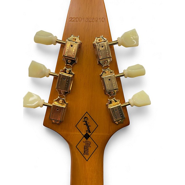 Used Epiphone 1958 Korina Flying V Blonde Solid Body Electric Guitar