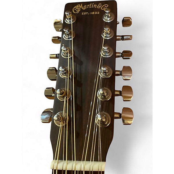 Used Martin DM12 Natural 12 String Acoustic Guitar
