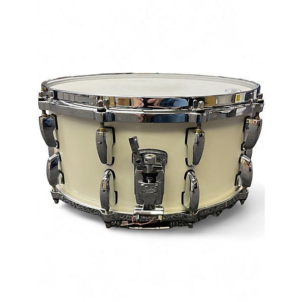 Used Pearl 6.5X14 Dennis Chambers 6.5x14 Snare Alpine White Drum