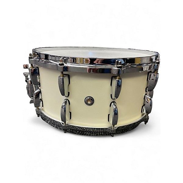 Used Pearl 6.5X14 Dennis Chambers 6.5x14 Snare Alpine White Drum