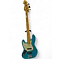 Used 2023 Fender AMERICAN PROFESSIONAL II JAZZ BASS LEFT HANDED Miami Blue Electric Bass Guitar thumbnail