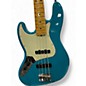 Used 2023 Fender AMERICAN PROFESSIONAL II JAZZ BASS LEFT HANDED Miami Blue Electric Bass Guitar