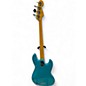 Used 2023 Fender AMERICAN PROFESSIONAL II JAZZ BASS LEFT HANDED Miami Blue Electric Bass Guitar