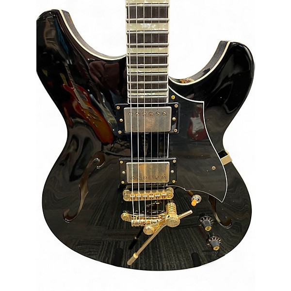 Used Rivolta REGATA Black Hollow Body Electric Guitar