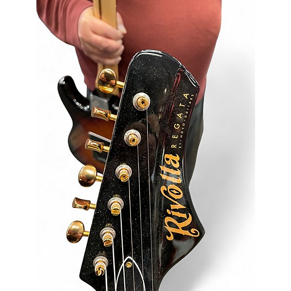 Used Rivolta REGATA Black Hollow Body Electric Guitar