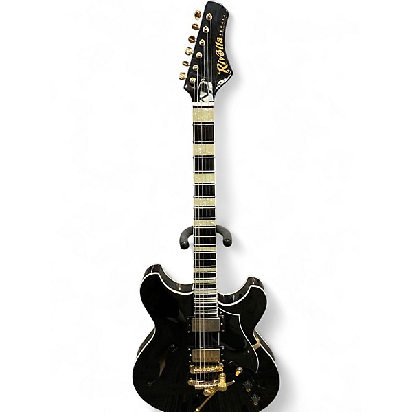 Used Rivolta REGATA Black Hollow Body Electric Guitar