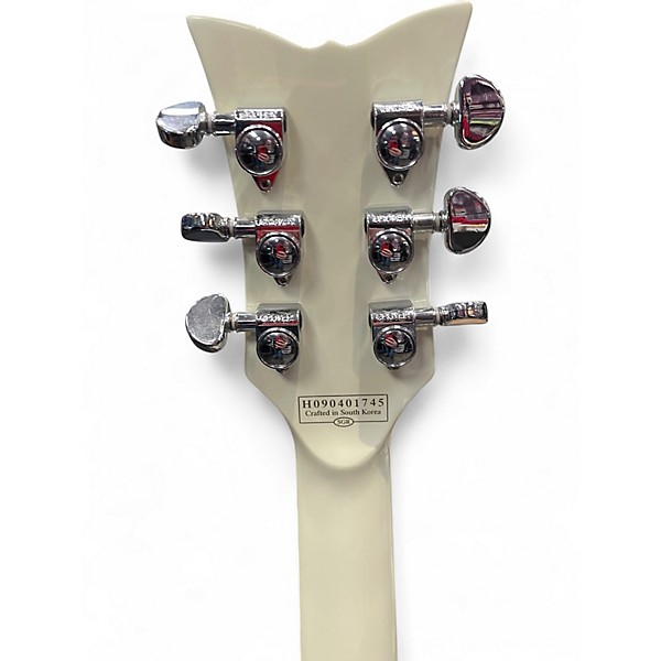 Used Schecter Guitar Research Diamond Series PT Alpine White Solid Body Electric Guitar