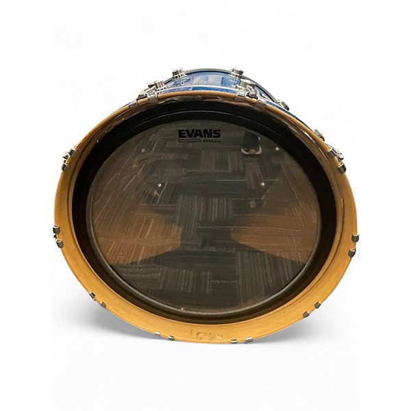 Used 2007 DW 6 Piece Collector's Series BLUE SPARKLE Drum Kit