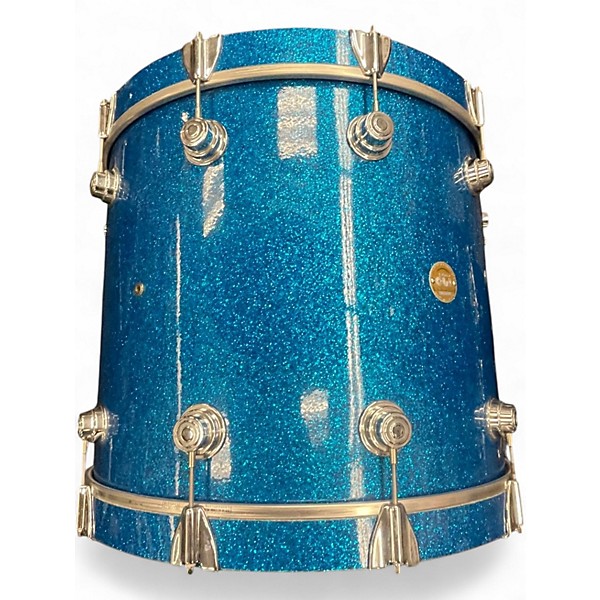 Used 2007 DW 6 Piece Collector's Series BLUE SPARKLE Drum Kit