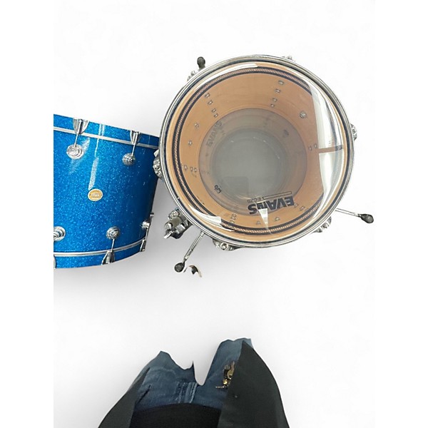 Used 2007 DW 6 Piece Collector's Series BLUE SPARKLE Drum Kit