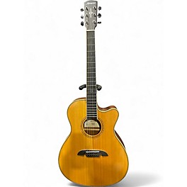 Used Alvarez AFH600CE Natural Acoustic Electric Guitar