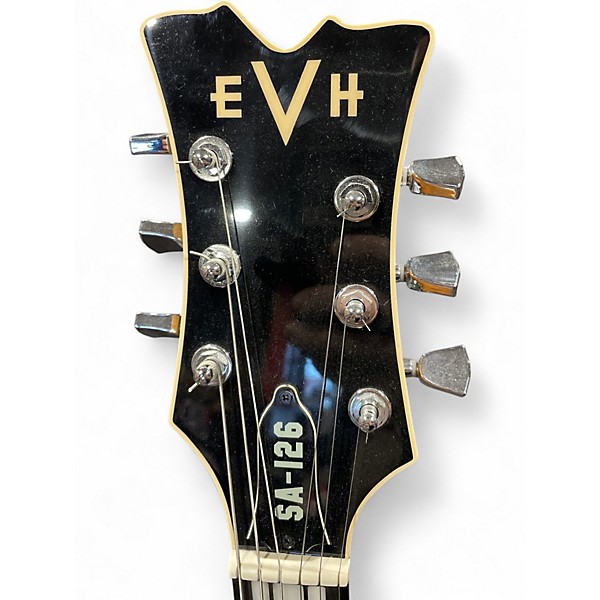 Used EVH SA-126 Trans Purple Hollow Body Electric Guitar