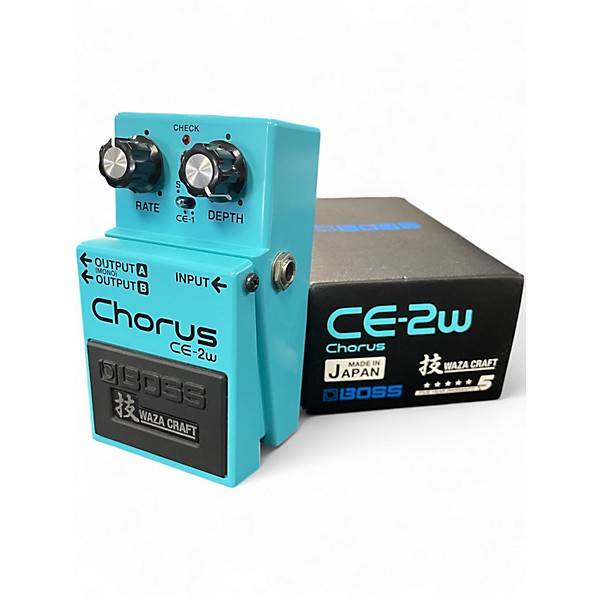 Used BOSS CE2W Waza Craft Chorus Effect Pedal