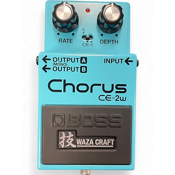 Used BOSS CE2W Waza Craft Chorus Effect Pedal