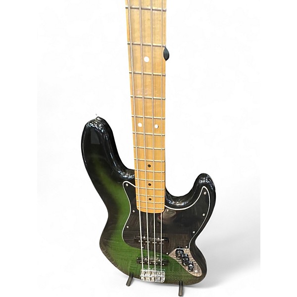 Used Fender Player Jazz Bass GREEN BURST Electric Bass Guitar