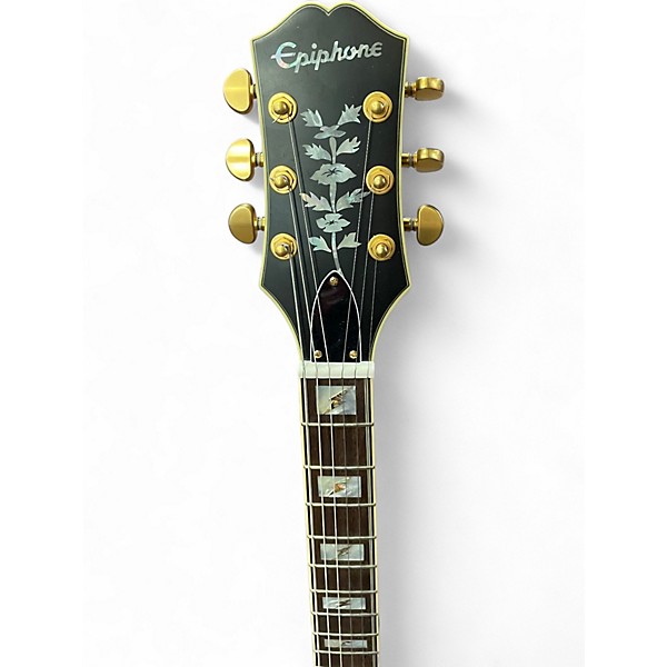 Used Epiphone Emily Wolf Signature Sheraton  Matte Black Hollow Body Electric Guitar