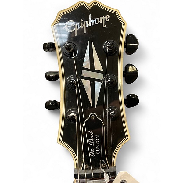 Used Epiphone LIMITED EDITION MIDNIGHT LES PAUL CUSTOM Ebony Solid Body Electric Guitar