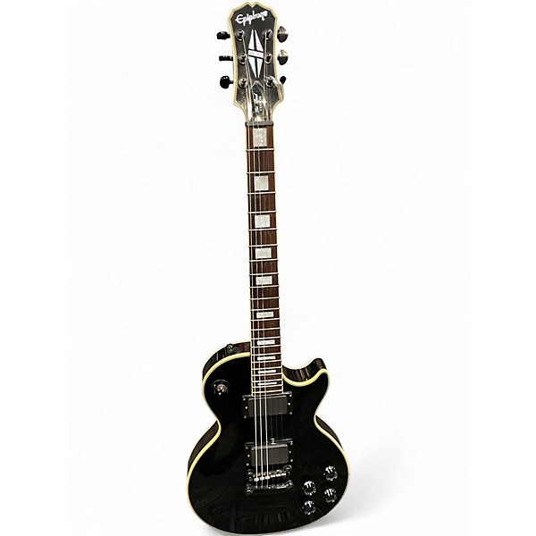 Used Epiphone LIMITED EDITION MIDNIGHT LES PAUL CUSTOM Ebony Solid Body Electric Guitar