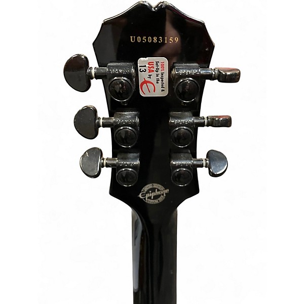 Used Epiphone LIMITED EDITION MIDNIGHT LES PAUL CUSTOM Ebony Solid Body Electric Guitar