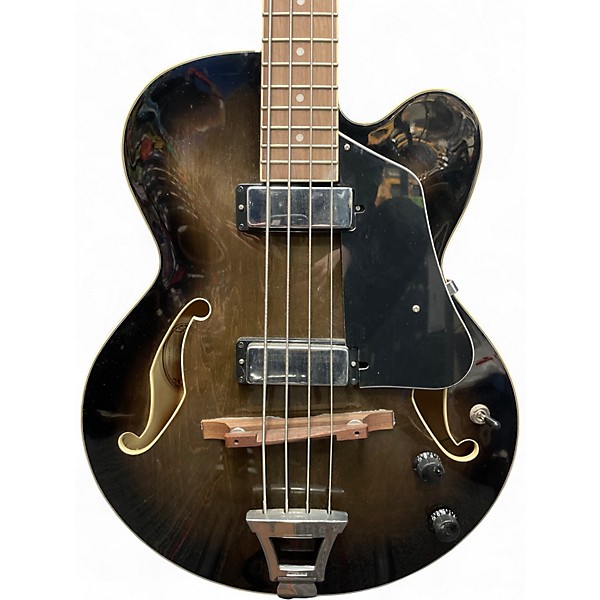 Used Ibanez AFB200 Trans Black Electric Bass Guitar