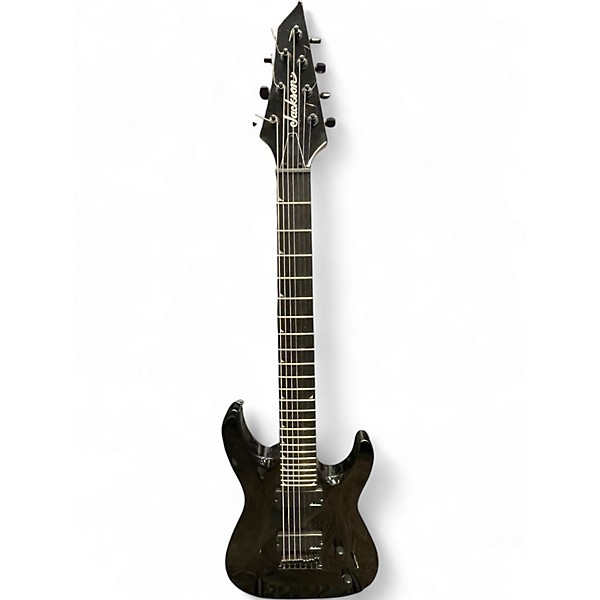 Used Jackson JS22-7 Dinky 7 String Black Solid Body Electric Guitar